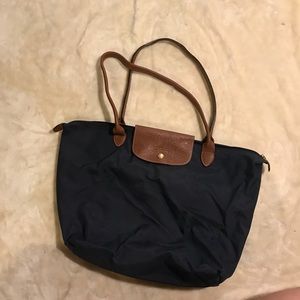 Authentic Navy Long Champ Bag